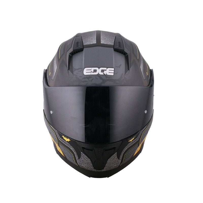 CASCO EDGE CHEKO BATMAN MATE NEGRO