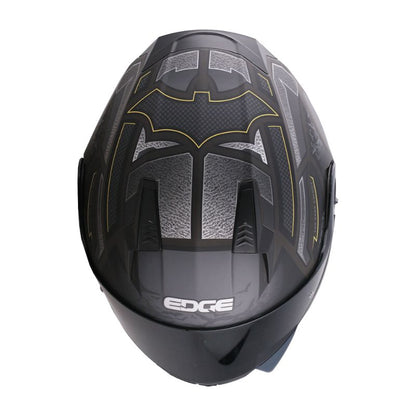 CASCO EDGE CHEKO BATMAN MATE NEGRO