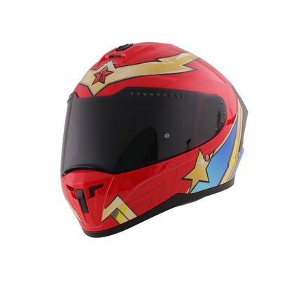 CASCO EDGE EXTREME WONDER WOMAN ROJO