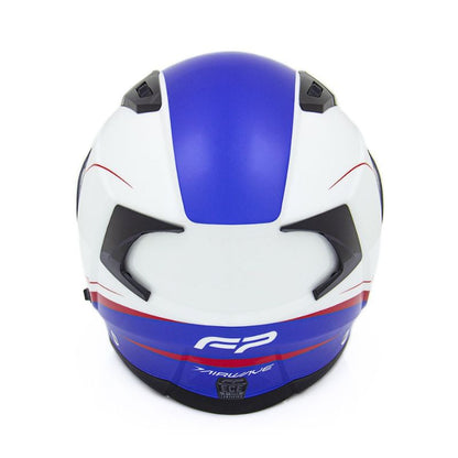 CASCO FIREPARTS AIRWAVE 860D BLANCO AZUL ROJO