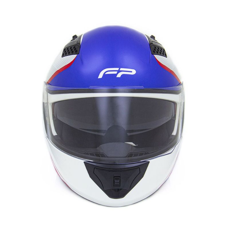 CASCO FIREPARTS AIRWAVE 860D BLANCO AZUL ROJO