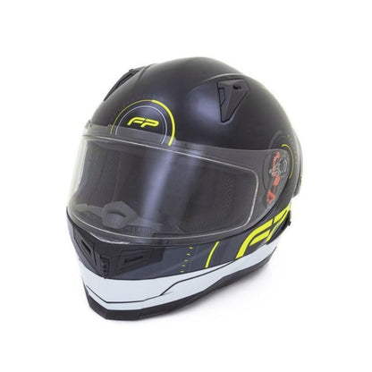 CASCO FIREPARTS IGNITION 863D NEGRO BLANCO AMARILLO NEON