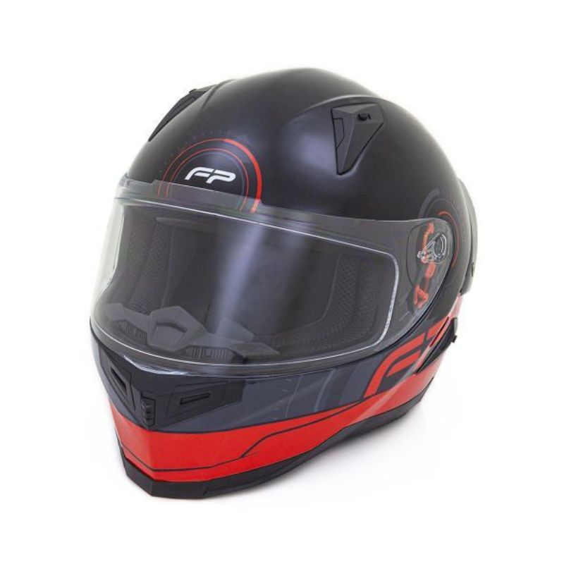 CASCO FIREPARTS IGNITION 863C NEGRO ROJO