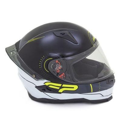 CASCO FIREPARTS IGNITION 863D NEGRO BLANCO AMARILLO NEON