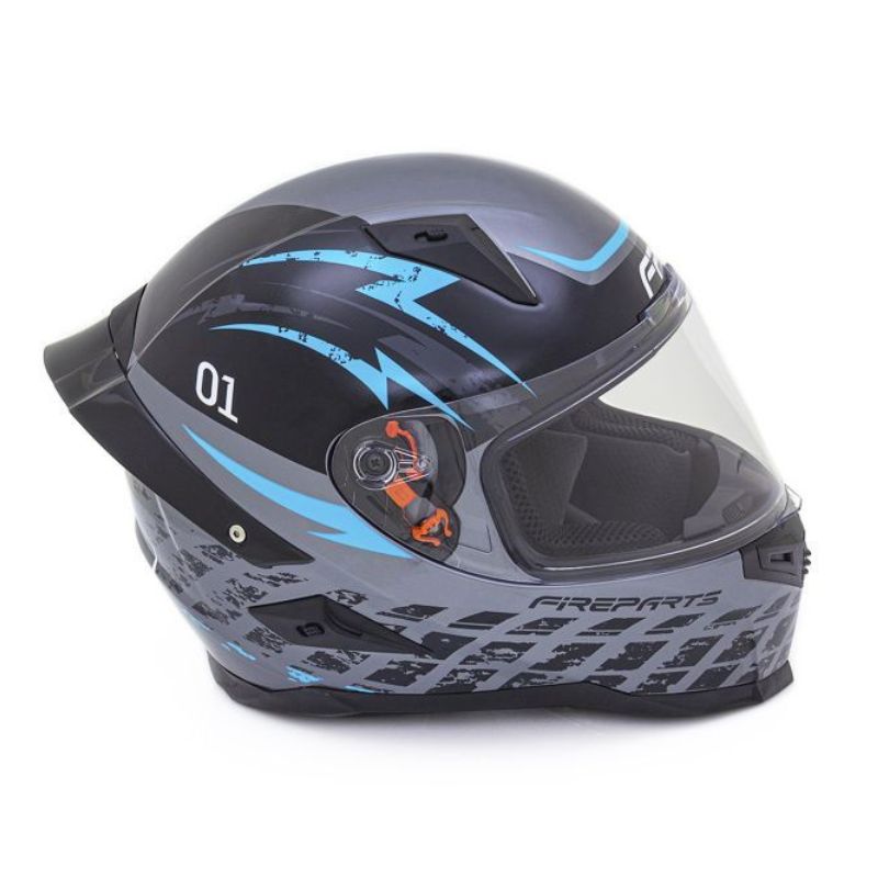 CASCO FIREPARTS IGNITION 863D NEGRO GRIS AZUL