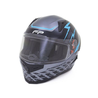 CASCO FIREPARTS IGNITION 863D NEGRO GRIS AZUL