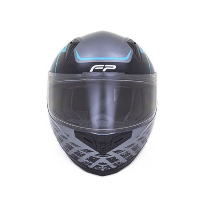 CASCO FIREPARTS IGNITION 863D NEGRO GRIS AZUL