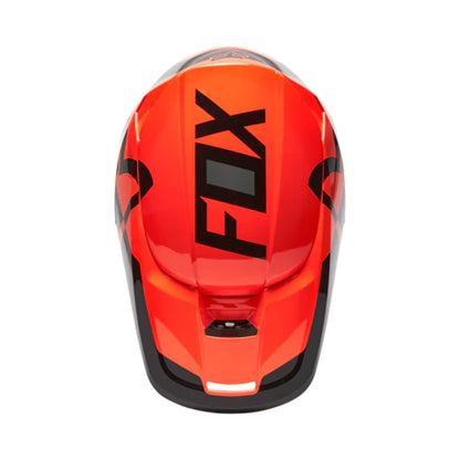 CASCO FOX V1 LUX NARANJA NEGRO