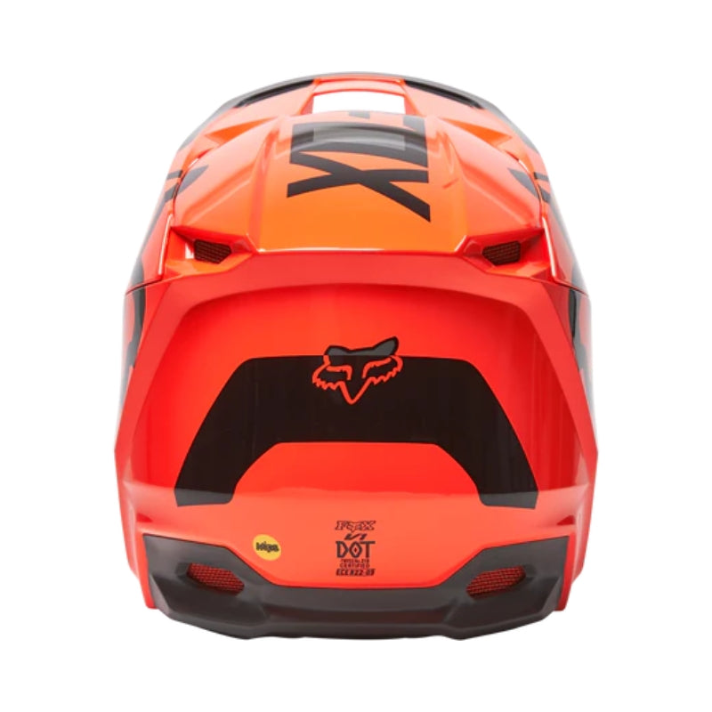 CASCO FOX V1 LUX NARANJA NEGRO