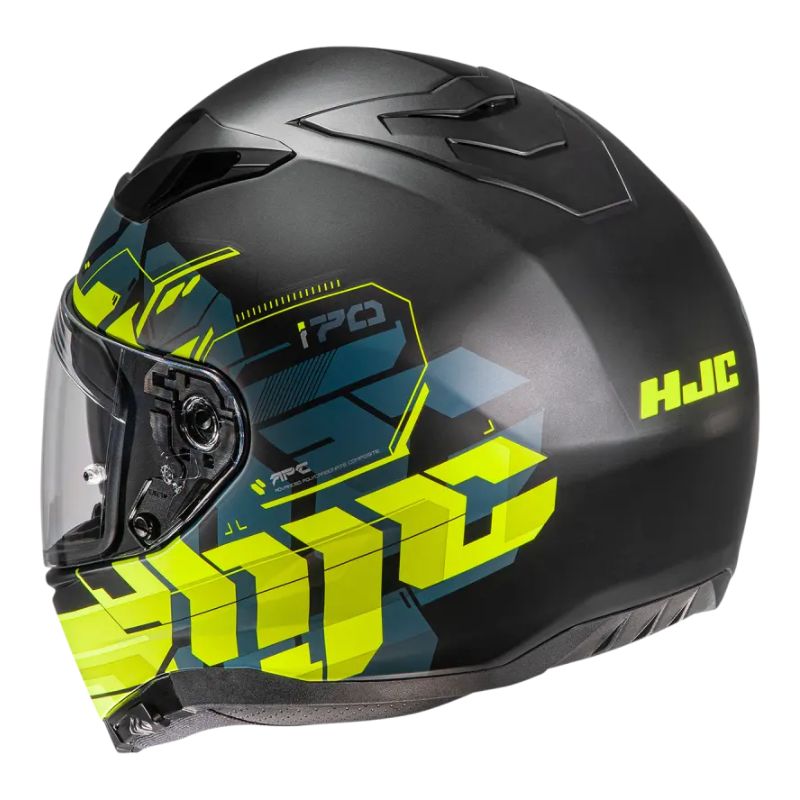 CASCO HJC I70 ALLIGON MATE NEGRO AMARILLO NEON