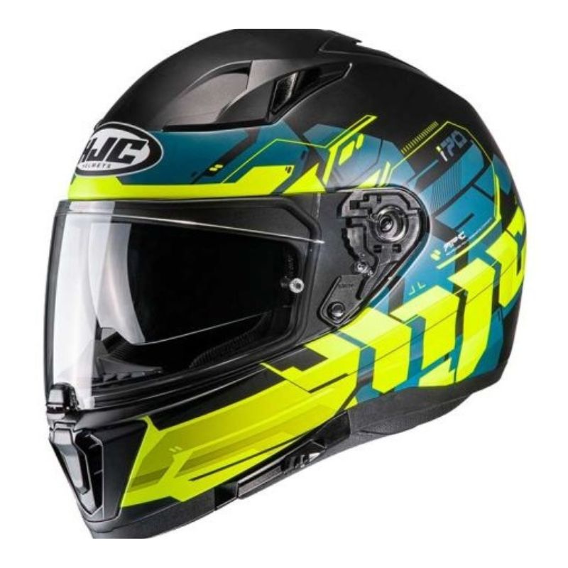 CASCO HJC I70 ALLIGON MATE NEGRO AMARILLO NEON