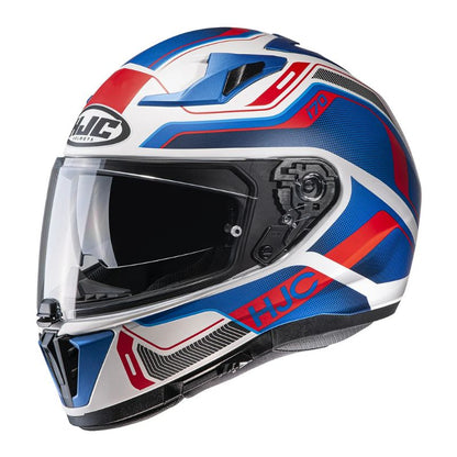 CASCO HJC I70 LONEX MATE AZUL ROJO