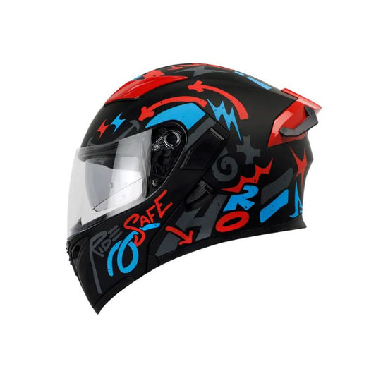 CASCO HRO HRO-3400DV YEAH MATE NEGRO ROJO