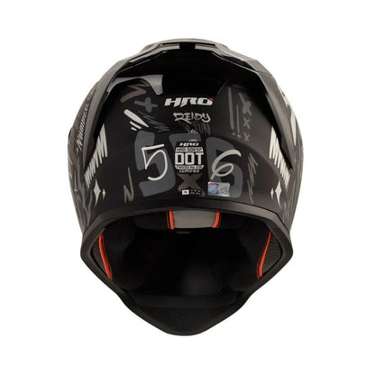 CASCO HRO HRO-506SP CHAMPION MATE NEGRO PLATA