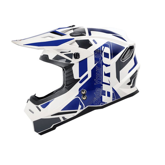 CASCO HRO HRO-MX03 UNDERDOG BLANCO AZUL NAVY