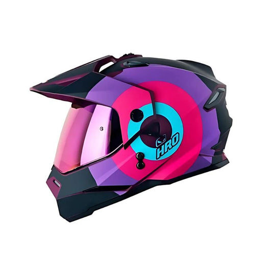 CASCO HRO HRO-MX330DV WRITTER MATE MORADO OSCURO VISOR