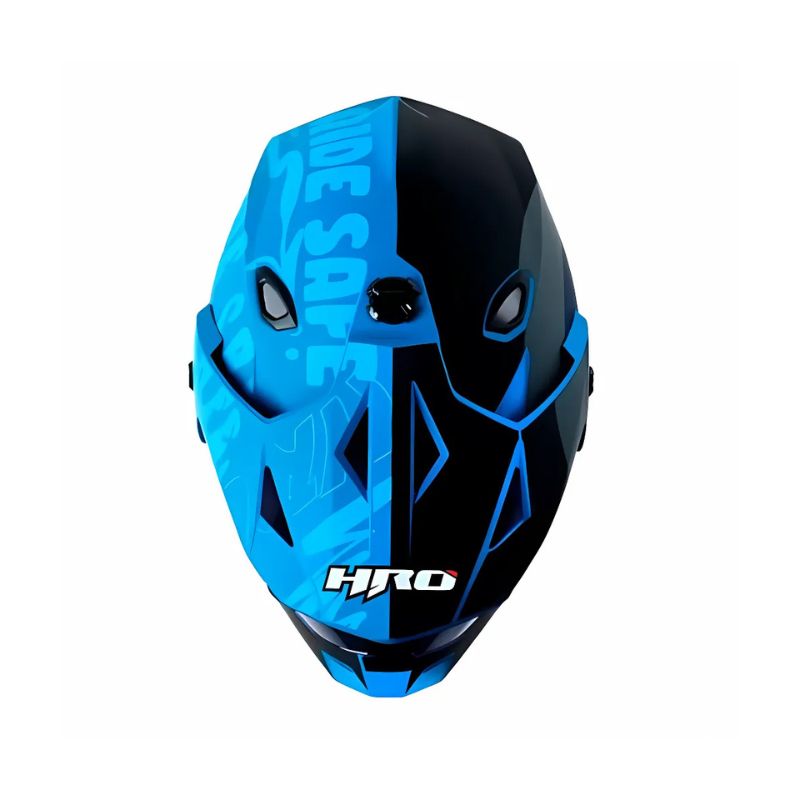 CASCO HRO HRO-MX330DV WRITTER MATE AZUL GRIS VISOR IRIDIUM