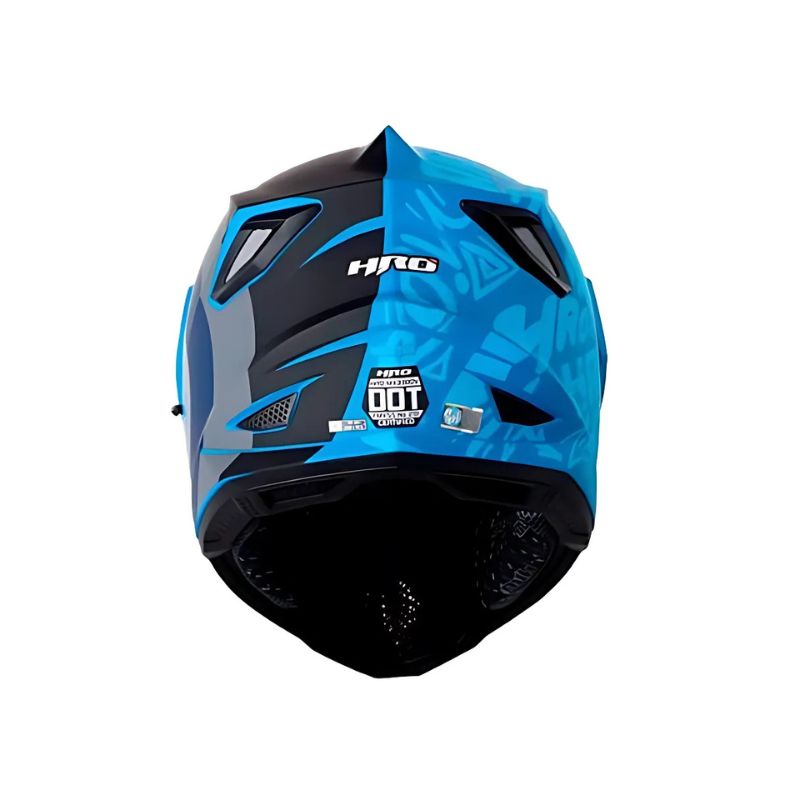 CASCO HRO HRO-MX330DV WRITTER MATE AZUL GRIS VISOR IRIDIUM