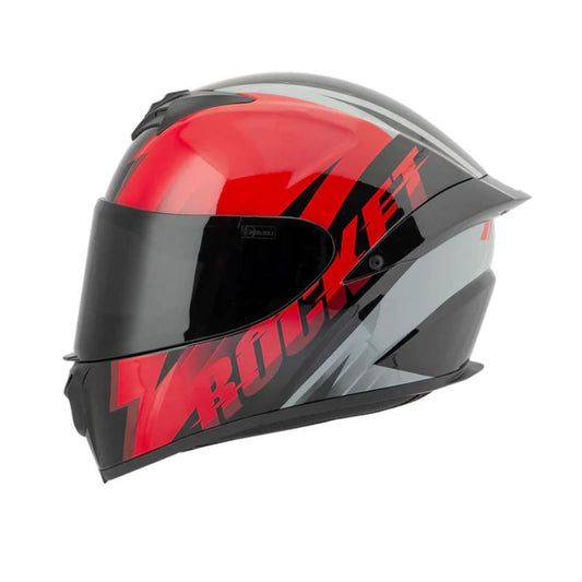 CASCO JOE ROCKET RKT-100 ATOMIC 3.0 ROJO NEGRO