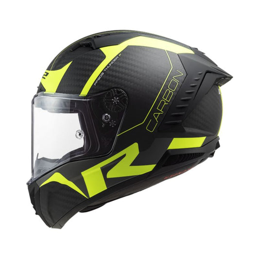 CASCO LS2 FF805 THUNDER RACING1 MATE NEGRO AMARILLO