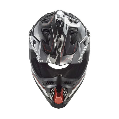 CASCO LS2 MX700 SUBVERTER ARCHED NEGRO GRIS