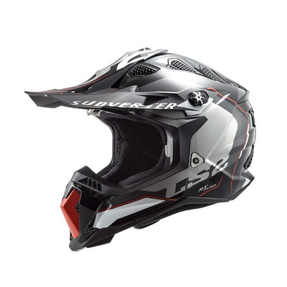 CASCO LS2 MX700 SUBVERTER ARCHED NEGRO GRIS