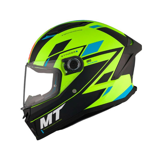 CASCO MT STINGER 2 ZIVZE MATE AMARILLO NEON C3