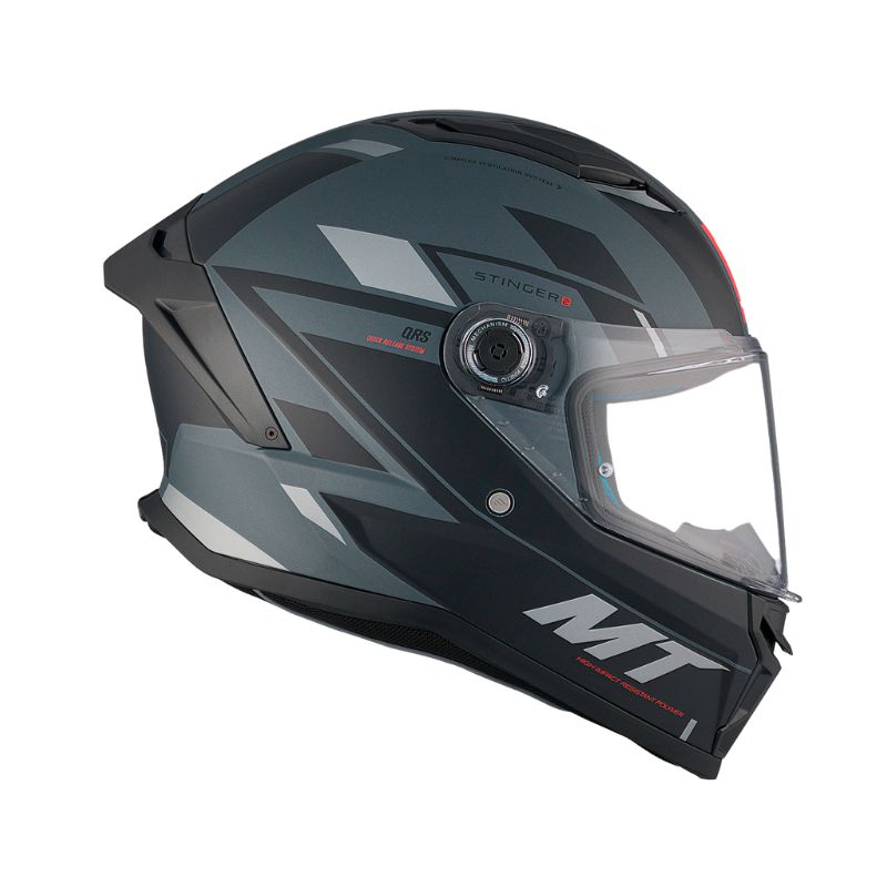 CASCO MT STINGER 2 ZIVZE MATE GRIS C2