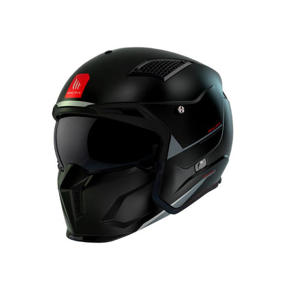 CASCO MT STREETFIGHTER SV S SOLID MATE NEGRO GRIS