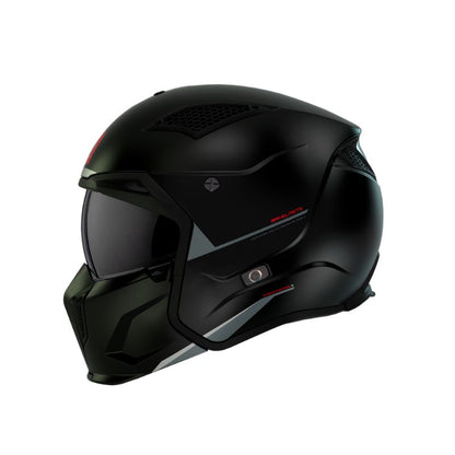 CASCO MT STREETFIGHTER SV S SOLID MATE NEGRO GRIS