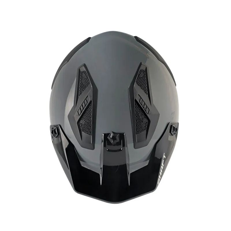 CASCO SHAFT SH-225 PILOT SOLID GRIS NEGRO + ACCESORIO