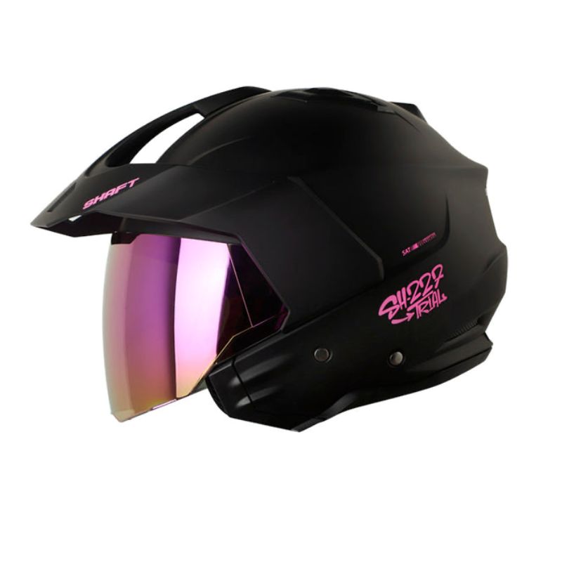 CASCO SHAFT SH-227 TRIAL SOLID MATE NEGRO FUCSIA NEON