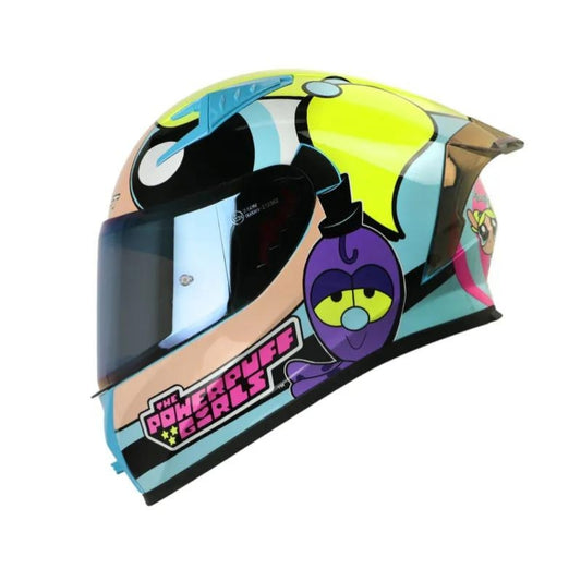 CASCO SHAFT SH-526SP BURBUJA AZUL CLARO AMARILLO IRIDIUM