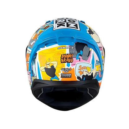 CASCO SHAFT SH-582SP JOHNY BRAVO AZUL VISOR IRIDIUM