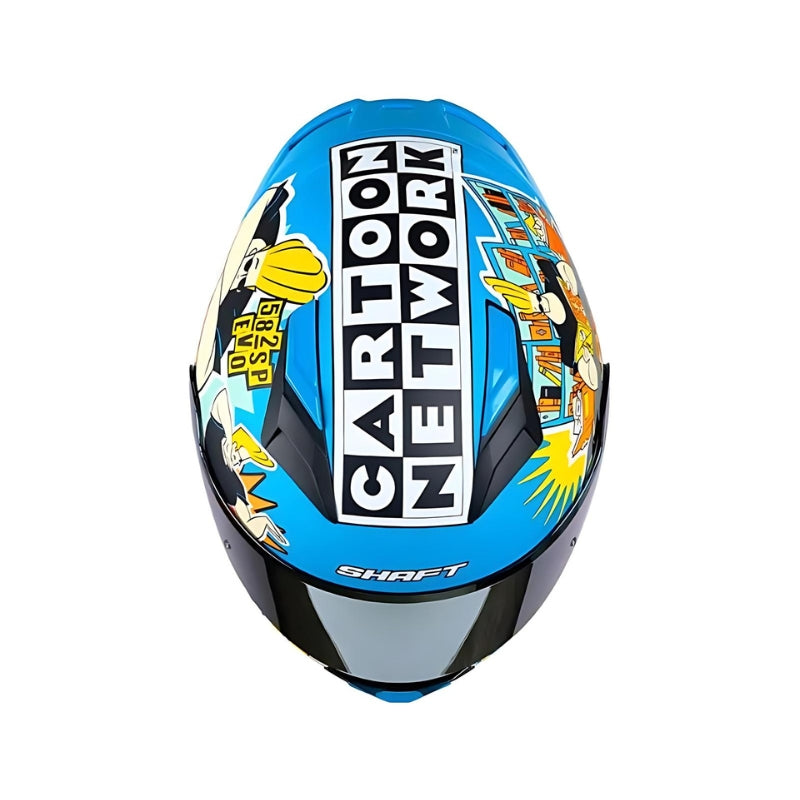 CASCO SHAFT SH-582SP JOHNY BRAVO AZUL VISOR IRIDIUM