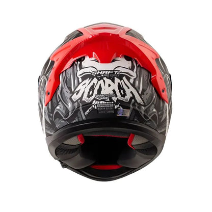 CASCO SHAFT SH-610DV PRO SCORCH MATE GRIS ROJO VISOR IRIDIUM