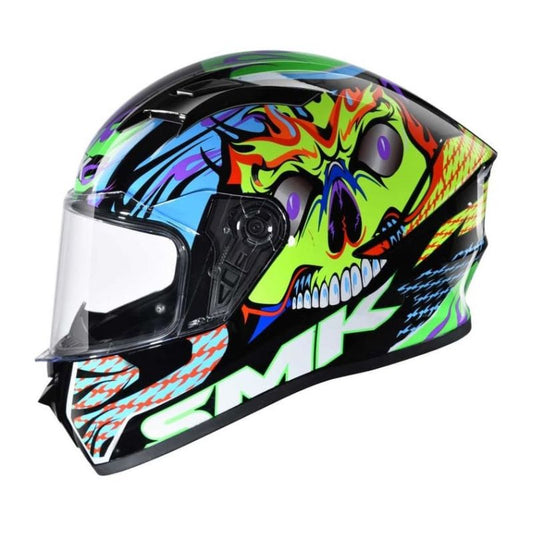 CASCO SMK STELLAR SKULL NEGRO AZUL