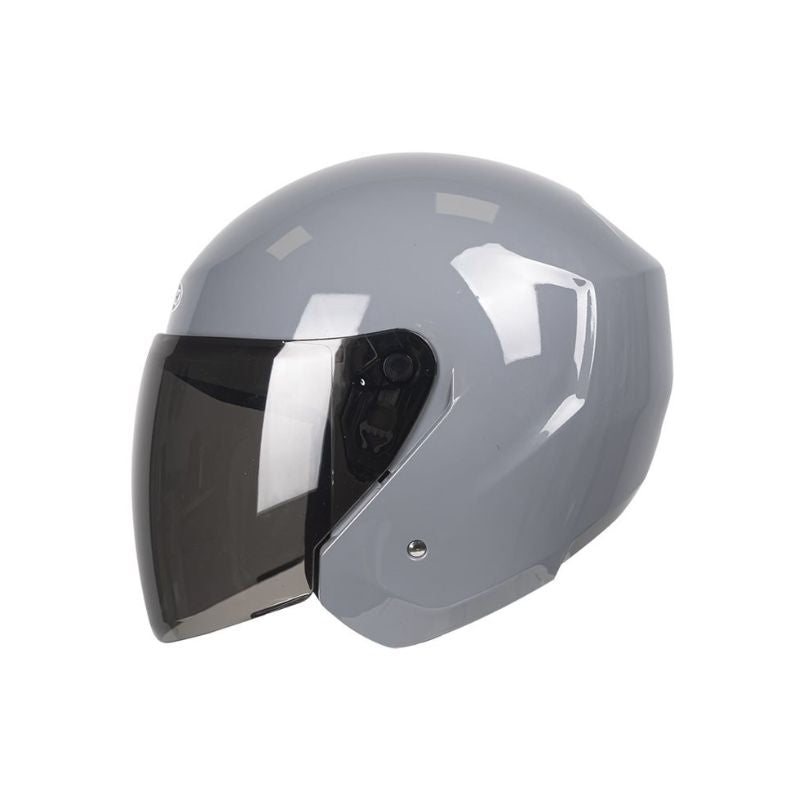 CASCO TECH T10 SOLID GRIS VISOR HUMO