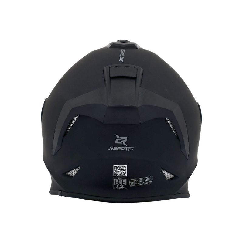 CASCO X-SPORTS V151 SOLID MATE NEGRO