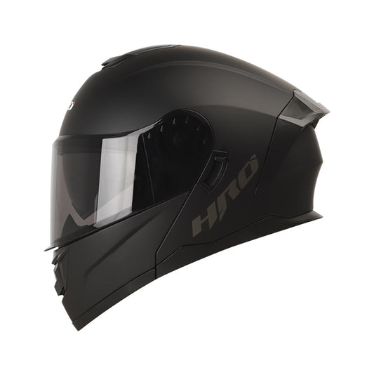 CASCO HRO HRO-3480DV SOLID MATE NEGRO VISOR HUMO