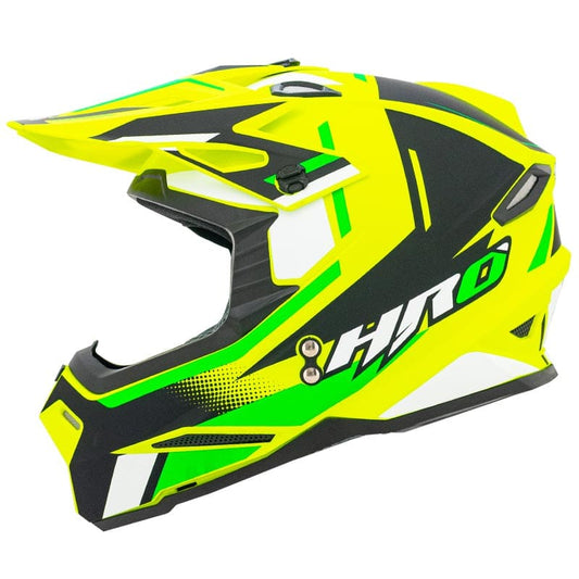 CASCO HRO HRO-MX03 RIFFE MATE AMARILLO NEON BL