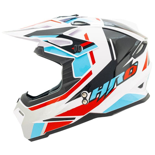 CASCO HRO HRO-MX03 RIFFE BLANCO AZUL