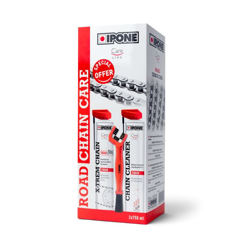 KIT IPONE LUBRICANTE ROAD LIMPIADOR Y CEPILLO