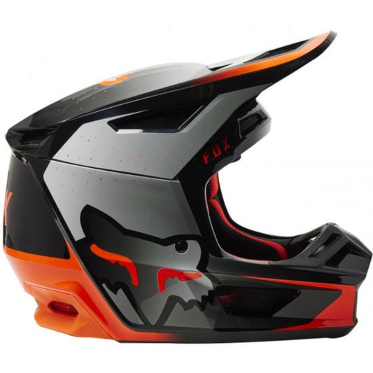 CASCO FOX V2 VIZEN NEGRO NARANJA