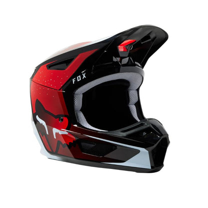 CASCO FOX V2 VIZEN NEGRO ROJO