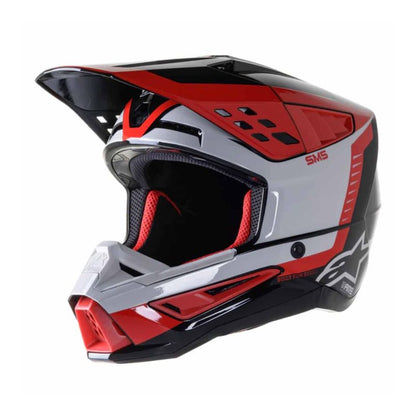 CASCO ALPINESTARS SM5 BEAM GRIS ROJO