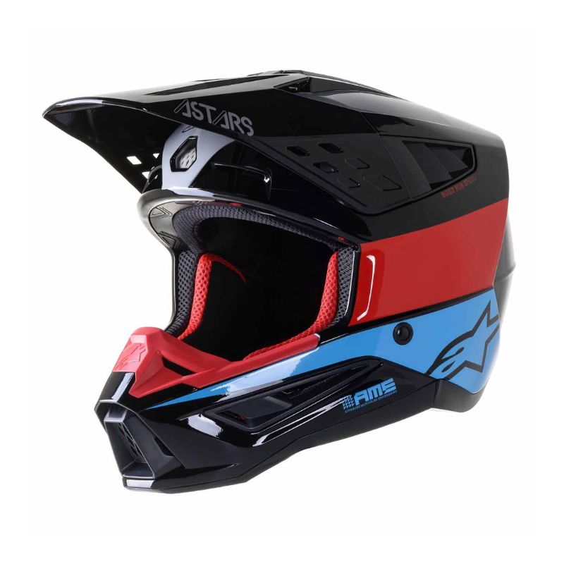 CASCO ALPINESTARS SM5 BOND NEGRO ROJO AZUL