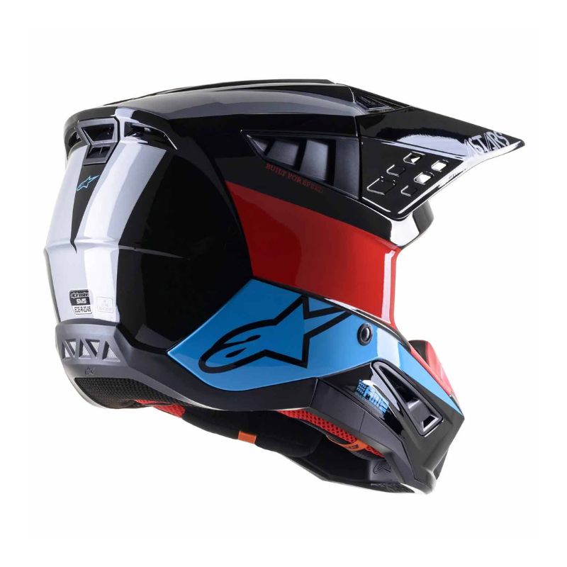 CASCO ALPINESTARS SM5 BOND NEGRO ROJO AZUL