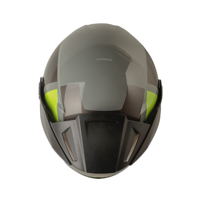 CASCO SHAFT SH-212 DRAK GRIS AMARILLO NEON VISOR IRIDIUM