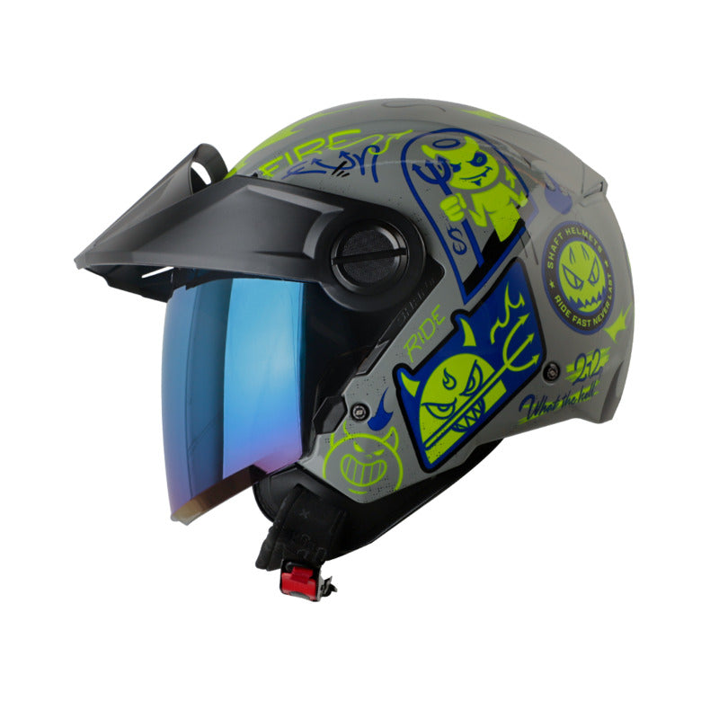 CASCO SHAFT SH-212 MISCHIEVOUS GRIS AMARILLO NEON IRIDIUM